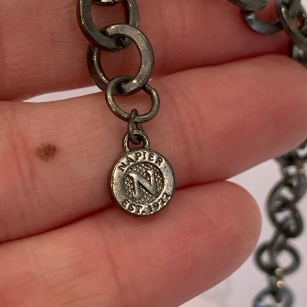 Napier faceted bead king pink blue necklace - Picture 8 of 8